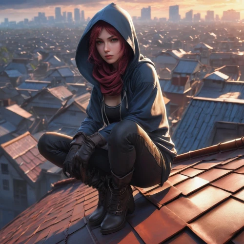 rooftops,on the roof,above the city,roofs,rooftop,roof top,roof landscape,elektra,sennikov,house roofs,city ​​portrait,romanoff,roofer,skydeck,kinkade,atop,view from the roof,roof rat,roof,karai,Conceptual Art,Fantasy,Fantasy 03