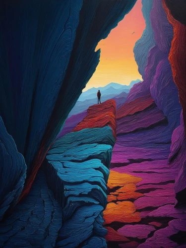 danxia,canyoneering,canyons,slot canyon,color fields,burkard,crevassed,canyon,colorful background,intense colours,erosion,cave,ipad wallpaper,descent,crevasse,beautiful wallpaper,chasm,rift,perleberg,ice cave,Illustration,Realistic Fantasy,Realistic Fantasy 25