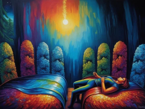 dreamscapes,dmt,dream art,psychedelics,hallucinations,slumberland,hallucination,dreamland,dreamscape,hypnagogic,daydreams,hypnotherapy,psychedelia,reflexology,ayahuasca,dreamtime,fantasy art,psychosynthesis,surrealism,fantasy picture,Illustration,Realistic Fantasy,Realistic Fantasy 25