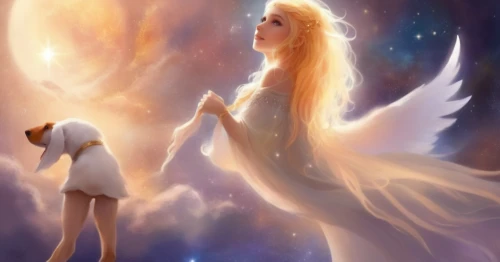 dog angel,pegasi,star mother,angel wing,angels,angel girl,fantasy picture,angel's trumpets,starclan,falling star,little angels,angel's tears,celestials,angel wings,heavenward,estrelas,angelnote,angelman,crying angel,howl,Illustration,Realistic Fantasy,Realistic Fantasy 01