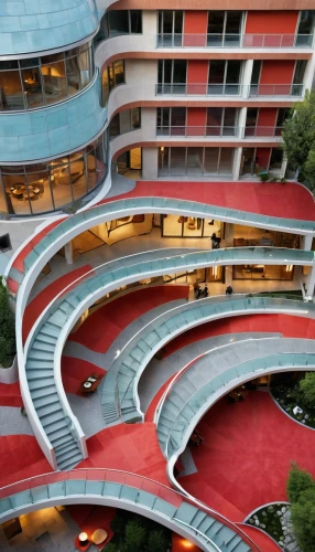 interlace,futuristic architecture,seidler,mvrdv,tschumi,safdie,blavatnik,sanatoriums,bjarke,colorful spiral,guggenheims,niemeyer,monaco,scampia,hotel complex,escala,biopolis,faena,bicocca,curvilinear,Photography,General,Realistic