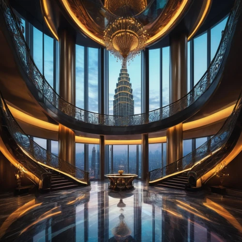 emporium,titanum,klcc,chrysler building,futuristic architecture,arcology,renaissance tower,empire,sky space concept,the skyscraper,intercontinental,capitol,burj al arab,skyscraper,citadels,gringotts,metropolis,twg,the energy tower,spaceship interior,Illustration,Realistic Fantasy,Realistic Fantasy 34