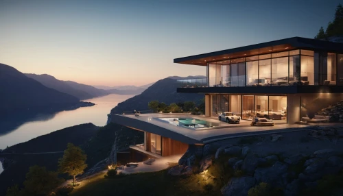 house by the water,amanresorts,house in mountains,chalet,lefay,house in the mountains,luxury property,cliffside,house with lake,svizzera,beautiful home,dreamhouse,the cabin in the mountains,switzerland chf,lake lucerne region,swiss house,aurland,gaggenau,holiday villa,clifftop,Photography,General,Cinematic