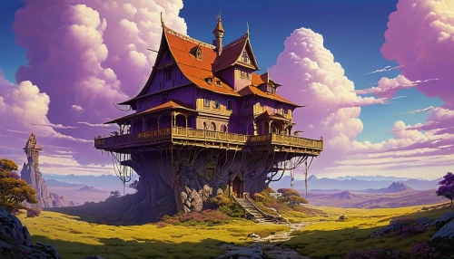 fairy tale castle,witch's house,fairytale castle,dreamhouse,fantasy landscape,knight's castle,gold castle,summit castle,treehouse,witch house,fantasy world,fantasy city,studio ghibli,house in the forest,fairy chimney,castel,forest house,citadels,tree house,sylvania,Conceptual Art,Sci-Fi,Sci-Fi 19