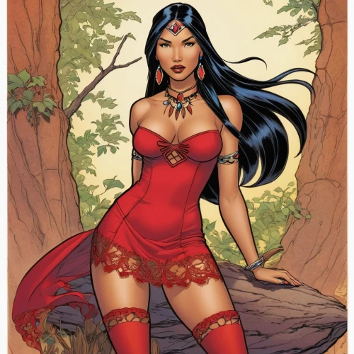 themyscira,darna,eldena,vampirella,elektra,wonderwoman,promethea,chicana,wonder woman,neith,barda,mahvash,amazona,mckelvie,cassaday,elfquest,gothel,lilandra,fantasy woman,background ivy,Illustration,American Style,American Style 01