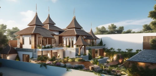 render,3d rendering,3d render,3d rendered,roof landscape,rendered,maisons,riftwar,medieval town,roofs,house roofs,wooden houses,renders,trullo,rivendell,knight village,escher village,fairy tale castle,alpine village,roof domes,Photography,General,Realistic