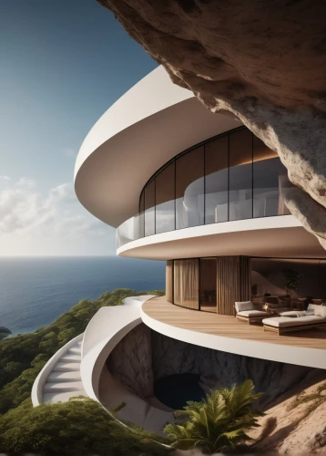 dunes house,futuristic architecture,malaparte,amanresorts,dreamhouse,luxury property,oceanfront,modern architecture,penthouses,snohetta,fresnaye,cliffside,cantilevered,luxury home,crib,clifftop,luxury real estate,modern house,overhang,cubic house,Photography,General,Cinematic