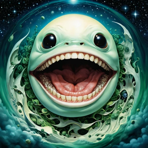 korpus,mola,temposhark,chomper,toothed whale,krumm,cuthulu,nekton,electrode,rimantas,aphex,yokai,kench,shark,bulba,ijaws,pukapuka,slimer,shabdrung,beholders,Illustration,Abstract Fantasy,Abstract Fantasy 11