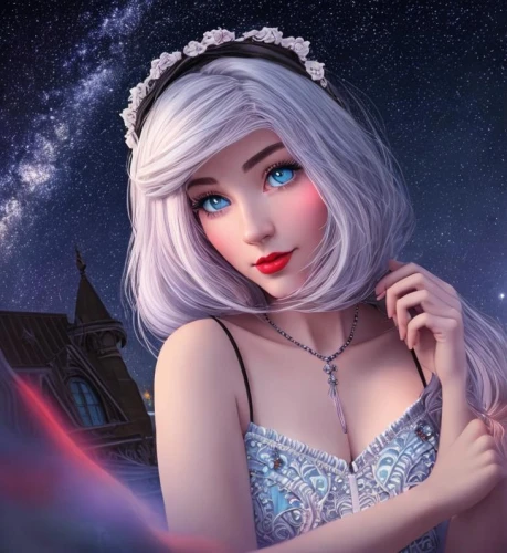 elsa,cinderella,tiber riven,anastasia,fantasy portrait,selene,magicienne,fairy galaxy,starry sky,starry,aurora,allura,lumi,odette,luna,cosmogirl,fantasy picture,fantasy girl,tera,astronema,Common,Common,Cartoon