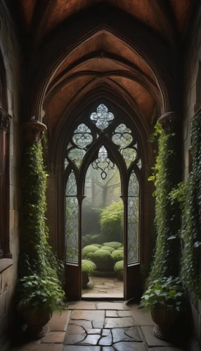 doorways,dandelion hall,the threshold of the house,alcove,archways,cloistered,hall of the fallen,forest chapel,doorway,passageway,threshold,batsford,inglenook,cloister,passageways,corridors,cloisters,fairy door,courtyards,fantasy picture,Illustration,Black and White,Black and White 15
