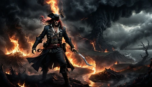 woolfe,hellstrom,fire background,barbossa,gascoigne,witchfinder,flambard,firewind,helsing,firebrand,infernal,dishonored,splichal,abaddon,alucard,highwayman,haytham,mephistopheles,witchdoctor,gorgoroth,Conceptual Art,Fantasy,Fantasy 34