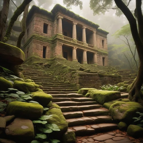 ancient house,yavin,leshan,ancient buildings,ancient ruins,terraced,ancient city,ancient building,rathas,asian architecture,abandoned place,palenque,abandoned places,ruins,stone palace,shaoming,ancients,walhalla,emei,ruinas,Conceptual Art,Daily,Daily 33