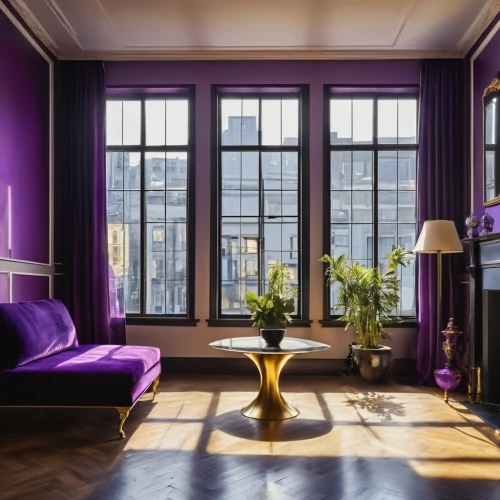 bellocchio,french windows,appartement,paris balcony,parisian,interior decor,an apartment,chambre,purple rizantém,sitting room,interior design,purple,apartment lounge,immobilier,the purple-and-white,great room,livingroom,interior decoration,home interior,art nouveau frames,Photography,General,Realistic