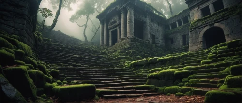 abandoned places,abandoned place,winding steps,witch's house,ghost castle,moss landscape,stone stairs,stone stairway,haunted cathedral,abandoned,hall of the fallen,abandoned house,ancient ruins,witch house,sunken church,stairs to heaven,haunted castle,stairs,stairways,ancient house,Conceptual Art,Fantasy,Fantasy 12