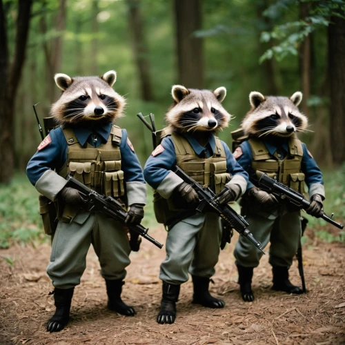 patrols,racoons,ewoks,militates,commandos,mercenaries,militiamen,wolverines,raccoons,reenactors,guerillas,poachers,special forces,insas,commandoes,panzerkorps,freikorps,gendarmes,rocket raccoon,korps,Photography,Documentary Photography,Documentary Photography 01