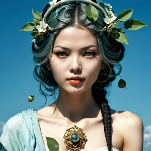 inner mongolian beauty,vintage asian,mongolian girl,oriental princess,vietnamese woman,oriental girl,bacchante,diwata,asian woman,solar,hyori,xueying,jingna,apsara,sichuanese,xiaofei,japanese woman,oiran,jasmine blossom,concubine,Illustration,Abstract Fantasy,Abstract Fantasy 11