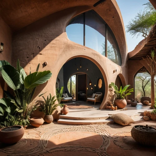 earthship,roof domes,superadobe,arcosanti,dunes house,marrakesh,masdar,arches,iranian architecture,vaulted ceiling,riad,xerfi,morocco,beautiful home,mudbrick,archways,domes,roof landscape,persian architecture,moroccan pattern,Photography,General,Fantasy