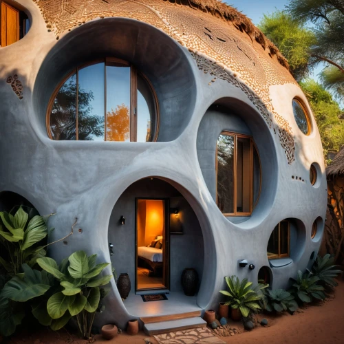earthship,cubic house,cube house,superadobe,pizza oven,tree house hotel,insect house,dunes house,clay house,dreamhouse,futuristic architecture,gaudi,webhouse,frame house,roof domes,biospheres,igloo,casa fuster hotel,igloos,casita,Photography,General,Fantasy