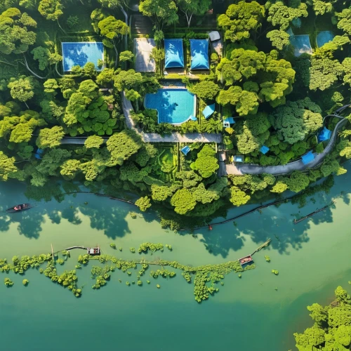 artificial islands,floating islands,hoenn,sinnoh,island suspended,underwater oasis,kanto,flying island,the island,floating island,archipelago,niantic,islands,island,johto,an island far away landscape,city moat,aerial landscape,ecotopia,megapolis,Unique,Design,Blueprint