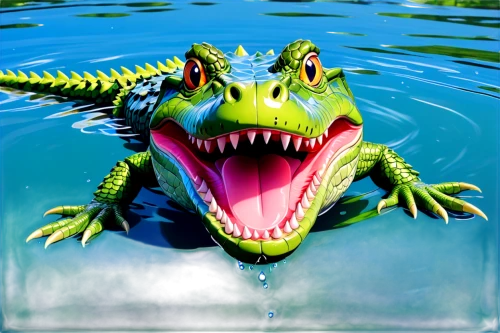 crocodile,alligator,alligator sculpture,philippines crocodile,gator,freshwater crocodile,aligator,missisipi aligator,salt water crocodile,marsh crocodile,crocodilian,saltwater crocodile,alligators,fake gator,caiman crocodilus,alligator mississipiensis,crocodile eye,south american alligators,muggar crocodile,caiman,Illustration,Japanese style,Japanese Style 03