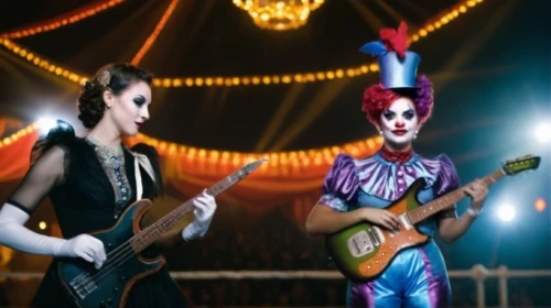 circus show,neon carnival brasil,circus,quidam,circus stage,peptides,chedid,operettas,electropop,cocorosie,harmonix,cirque du soleil,dipeptides,rock band,aterciopelados,rezillos,performers,harlequinade,guitars,concert guitar