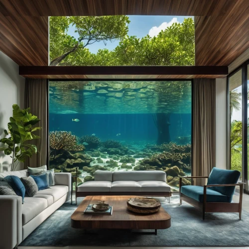 fish tank,underwater landscape,underwater oasis,marine tank,aqua studio,reef tank,coral reef,aquarium,ocean underwater,beautiful home,inverted cottage,house by the water,reef,biotope,landscape design sydney,glass wall,modern decor,great room,pool house,water sofa,Photography,Artistic Photography,Artistic Photography 01