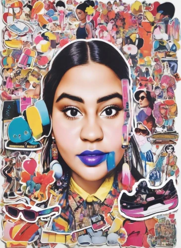 shekhinah,popart,romiti,mapei,astacio,mahdawi,pop art girl,ibibio,kahlo,pop art people,pop art woman,colorforms,pop art style,matangi,pop art,cool pop art,pop art effect,mahalia,pop art background,maraj,Digital Art,Sticker