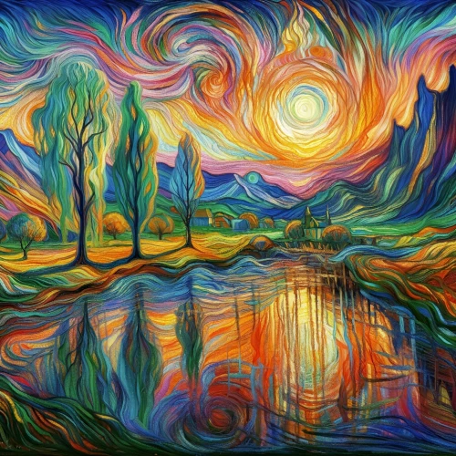 impressionist,kaleidoscape,color fields,abstract rainbow,gogh,acid lake,post impressionist,seni,landscape background,background abstract,impressionism,lsd,postimpressionist,digital artwork,colorful background,digital art,art background,crayon background,digiart,virtual landscape