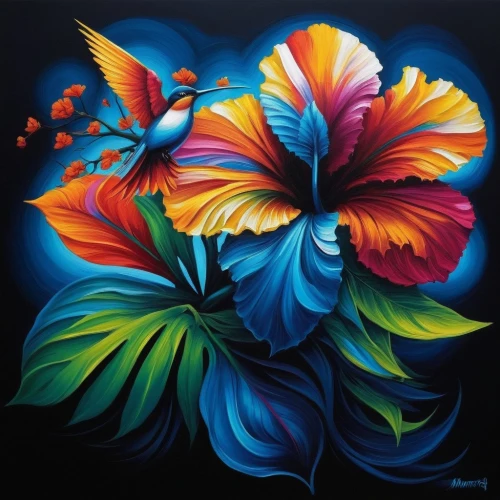 ulysses butterfly,tropical butterfly,vibrantly,butterfly floral,bird of paradise,blue passion flower butterflies,flower painting,birds of paradise,rainbow butterflies,tropical bloom,flower art,passion butterfly,flower bird of paradise,flower illustrative,flutter,butterfly background,colorful heart,vibrancy,mariposas,golden passion flower butterfly,Illustration,Realistic Fantasy,Realistic Fantasy 25