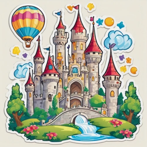 fairy tale icons,fairy tale castle,paris clip art,disney castle,clipart sticker,shanghai disney,scrapbook clip art,fantasyland,fairytale castle,houses clipart,tokyo disneyland,eurodisney,disneyland park,sleeping beauty castle,munchkinland,castles,disneyland paris,fantasy world,children's background,fairy tale character,Unique,Design,Sticker