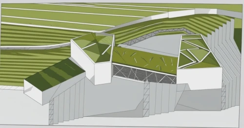 skeleton sections,sketchup,revit,habitaciones,folding roof,roof panels,roof structures,amphitheater,facade panels,roof truss,stadiums,football stadium,spaceframe,associati,terraces,passivhaus,garden elevation,school design,cantilevers,grass roof,Photography,General,Realistic