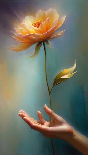 flower painting,orange rose,hand digital painting,lotus with hands,heatherley,lotus blossom,jianfeng,yellow orange rose,oil painting on canvas,oil painting,passion bloom,golden lotus flowers,orange petals,flower of water-lily,peach rose,flower art,orange roses,rosa peace,lotus flowers,flame flower,Conceptual Art,Daily,Daily 32