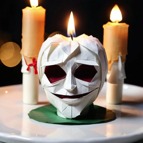 pagliacci,anonymous mask,splicers,splicer,kayako,it,a candle,comedy tragedy masks,candle,candleholder,burning candle,wax candle,party mask,candle holder,second candle,valentine candle,day of the dead frame,splichal,lighted candle,sacrificial candles,Unique,Paper Cuts,Paper Cuts 02