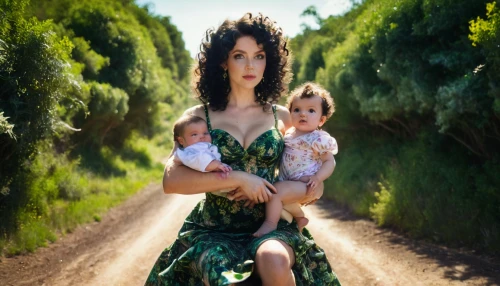 everly,milkmaids,tropico,little girl and mother,stepmother,biophilia,copeland,baby with mom,mom and daughter,mother and daughter,madonnas,motherhood,porcelain dolls,godward,supermom,stepmom,doula,mother earth,postnatal,green mermaid scale,Illustration,Realistic Fantasy,Realistic Fantasy 02