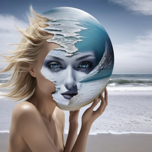 crystal ball-photography,glass sphere,crystal ball,photo manipulation,photoshop manipulation,crystalball,image manipulation,waterglobe,photomontage,photomontages,photomanipulation,surrealism,looking glass,bodypainting,mirrormask,fathom,rankin,sandglass,surrealist,beach ball,Photography,Black and white photography,Black and White Photography 07