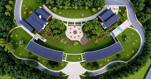 roundabout,highway roundabout,urban park,landscape plan,parterre,helipad,autopia,roundabouts,artificial islands,ecovillages,landscaped,gardens,roof landscape,bahai,palace garden,bird's-eye view,oval forum,three centered arch,europan,trioval,Photography,General,Realistic