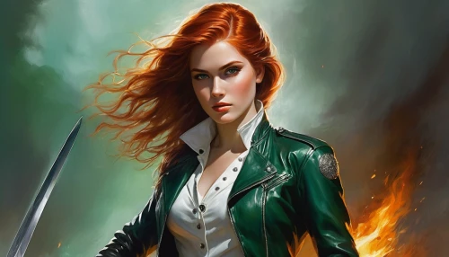 triss,romanoff,kvothe,hellstrom,clary,bloodrayne,rogue,swordswoman,irisa,madelyne,shatterstar,transistor,witchblade,fireheart,firestar,epica,merula,macniven,etain,black widow,Conceptual Art,Daily,Daily 32