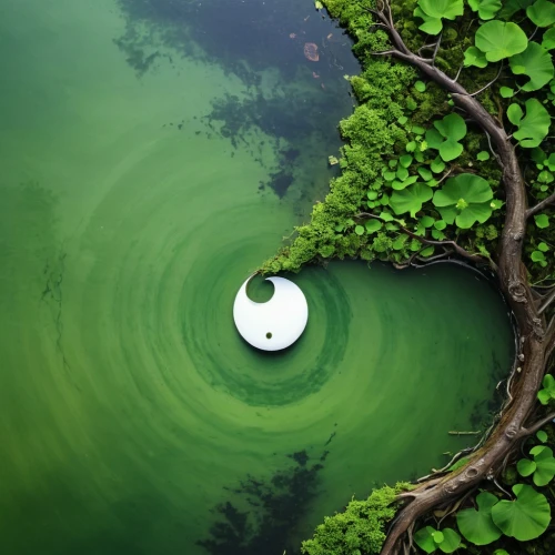 yinyang,marimo,lily pad,little planet,waterdrop,water hazard,grass golf ball,yin yang,water droplet,green water,green trees with water,kodama,circle around tree,floating over lake,water lotus,water drop,enso,green wallpaper,japanese garden ornament,porthole,Illustration,Vector,Vector 12