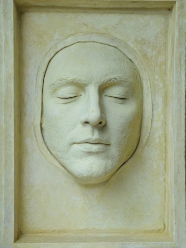 woman's face,relieve,stone sculpture,death mask,woman sculpture,sculpture,maschera,stonefaced,leonardo,borglum,canova,the head of the swan,petrarca,reliefs,the sleeping rose,carved stone,tympanum,lalique,gioconda,bust of karl,Photography,Black and white photography,Black and White Photography 13
