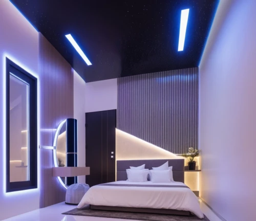 sleeping room,modern room,spaceship interior,great room,bedrooms,yotel,chambre,modern decor,bedroomed,interior modern design,interior design,luxury hotel,ufo interior,interior decoration,guestrooms,contemporary decor,headboards,room lighting,sky space concept,3d rendering,Photography,General,Realistic