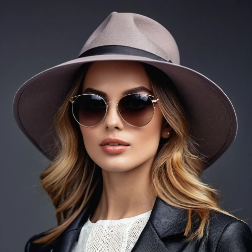 luxottica,the hat-female,leather hat,panama hat,sun hat,brown hat,high sun hat,pointed hat,trilby,girl wearing hat,mock sun hat,women's hat,maxmara,ordinary sun hat,fedora,ladies hat,hat retro,woman's hat,hat womens,sunglasses,Photography,General,Realistic
