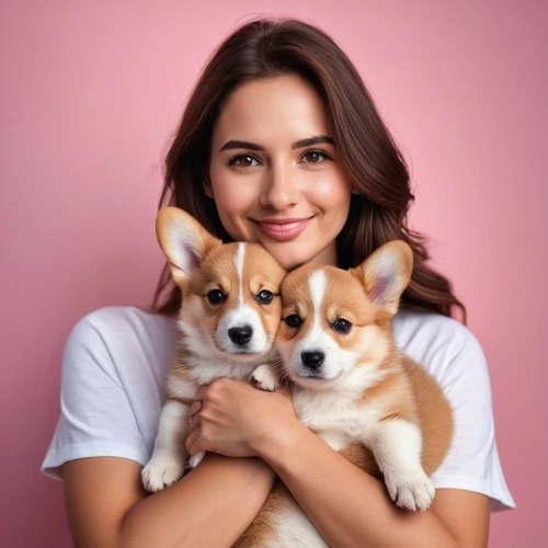girl with dog,adorable,puppies,cute puppy,teodorescu,cute,poki,dansie,haselrieder,adorably,corgis,zella,wag,lucaya,dognin,two dogs,inu,stefanik,zitka,portrait background,Photography,General,Commercial