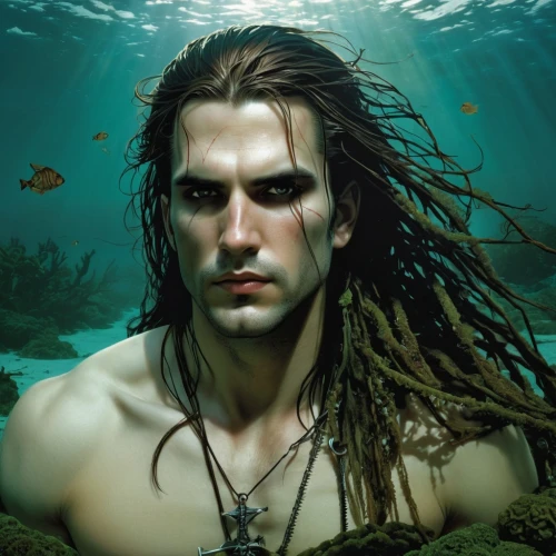 atlantean,underwater background,momoa,aquaman,sea god,hephaestion,god of the sea,nereids,atlantica,underwater,merman,under the water,ocean underwater,photo session in the aquatic studio,ammerman,underwater landscape,melendi,waterkeeper,sea man,poseidon,Illustration,Realistic Fantasy,Realistic Fantasy 10