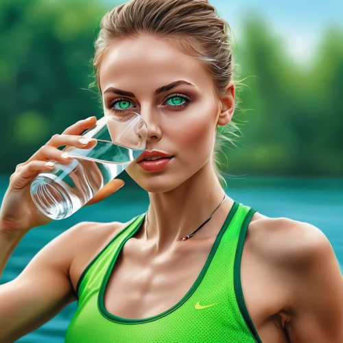 green water,dasani,drinking water,hydration,female swimmer,hydrolyze,sports drink,rehydrate,hydrates,trihydrate,natural water,hydrate,hydrating,mineral water,watering,water,female runner,drinking bottle,bottle of water,world digital painting,Photography,General,Realistic