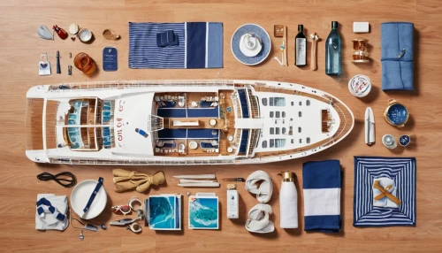 summer flat lay,christmas flat lay,flat lay,nautical colors,nautical,compartments,miniaturist,houseboat,portuguese galley,shipboard,boatbuilder,sushi set,sail blue white,paper ship,flatlay,disassembled,seamanship,luggage set,compartment,wooden boat,Unique,Design,Knolling