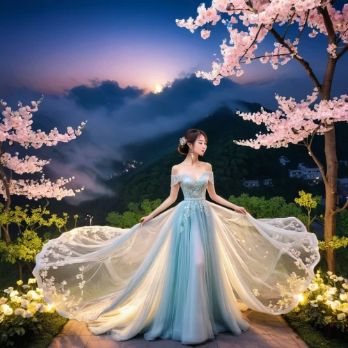 bridal gown,wedding gown,hanfu,ball gown,fairy queen,ballgown,bridal dress,wedding dress,fairytale,fairy tale,enchanting,hanbok,wedding dresses,evening dress,a fairy tale,enchanted,thumbelina,sylphides,cinderella,night-blooming jasmine,Photography,Fashion Photography,Fashion Photography 12