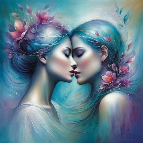 kiss flowers,girl kiss,amantes,romantic portrait,wlw,mother kiss,kissing,kissed,garamantes,bacio,amoureux,perfuming,kisser,oxytocin,whispered,caresse,romantica,love in air,besos,rhinemaidens,Conceptual Art,Daily,Daily 32