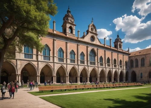 collegiate basilica,convento,cathedral of modena,collegiata,vallbona,curia,abbazia,angelicum,modena,conventual,universita,universitat,sapienza,el escorial,keble,recanati,monreale,universitarios,certosa,escorial,Art,Classical Oil Painting,Classical Oil Painting 35