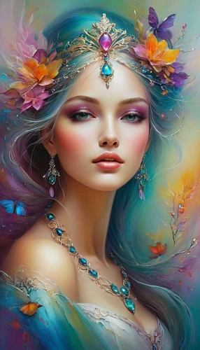 faery,faerie,fantasy art,fairie,boho art,fantasy portrait,fairy peacock,fairy queen,boho art style,fantasy picture,mystical portrait of a girl,bohemian art,flower fairy,sirena,diwata,mermaid background,mermaid vectors,adornment,ulysses butterfly,fantasy woman,Conceptual Art,Daily,Daily 32