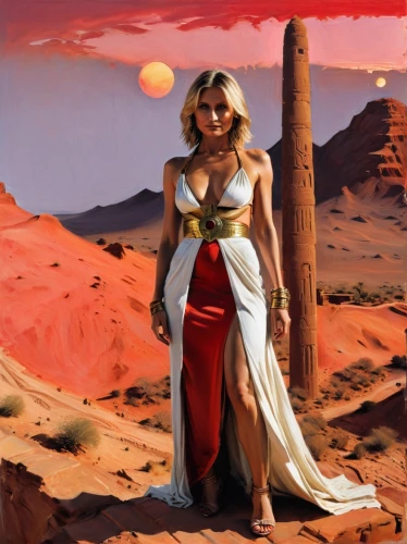 barsoom,inanna,asherah,desert background,sandahl,desert rose,etheria,arrakis,frazetta,tanith,kuenzer,mcquarrie,ashtar,sekhmet,desert flower,barbarella,caramon,the desert,connie stevens - female,amarna,Conceptual Art,Oil color,Oil Color 01